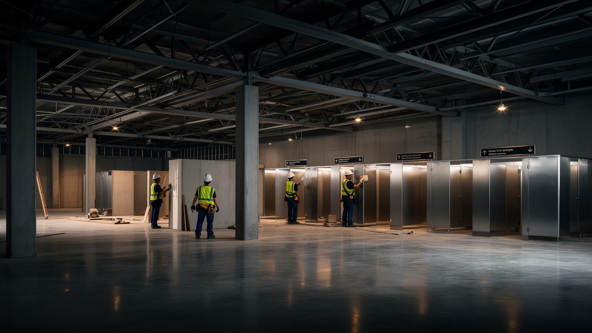 Commercial construction site